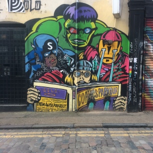 Avengers Street Art Shoreditch